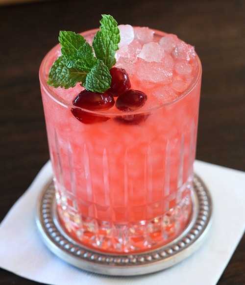 Cranberry Mint Fizz